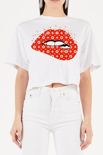 Sexy Lip Print Top - Paelyn Boutique